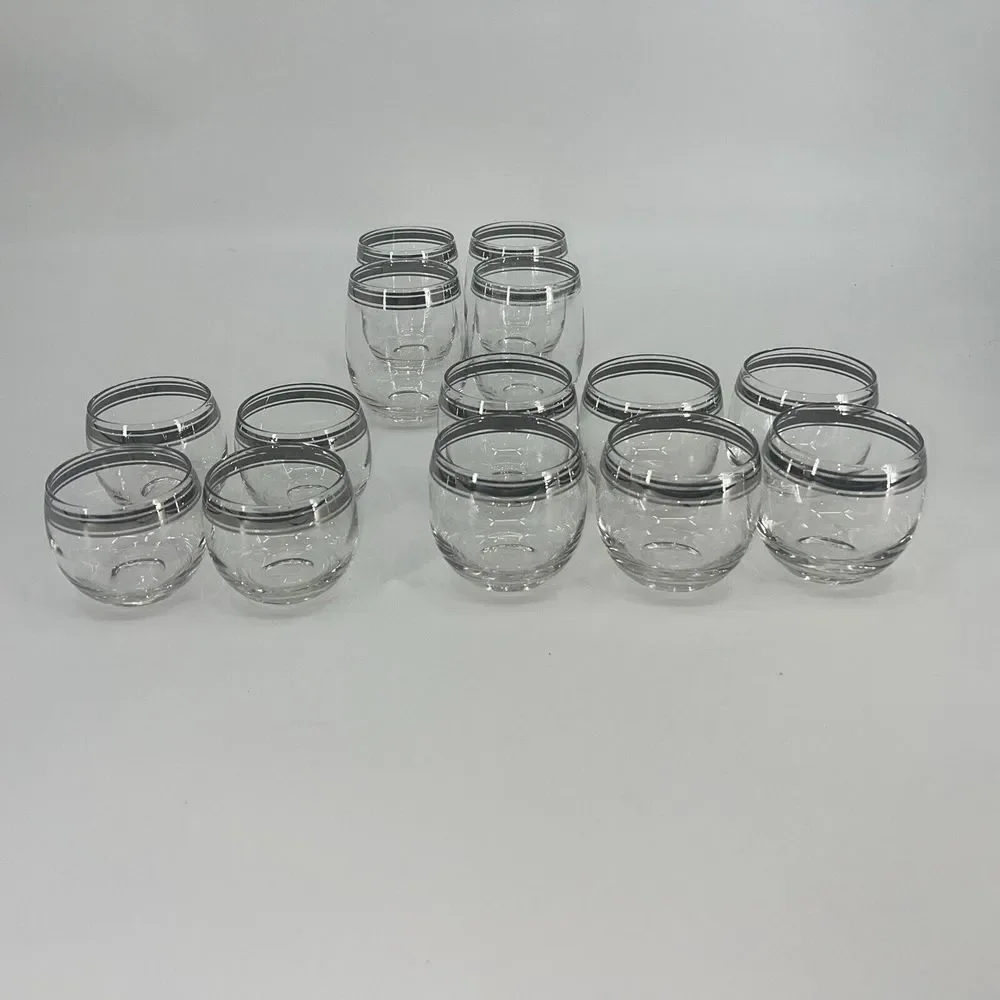 Dorthy Thorpe Style Roly Poly Glasses 14 Piece Set 3 Sizes In The Set‎